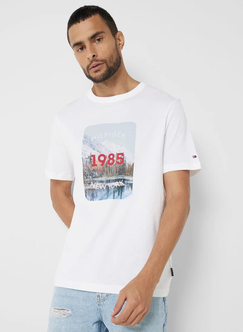 TOMMY HILFIGER PRINTED T-SHIRT