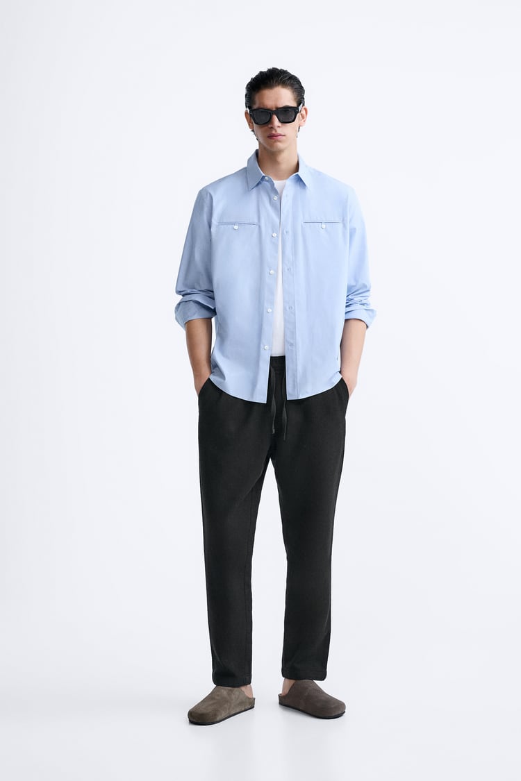 ZARA COTTON LINEN PANT
