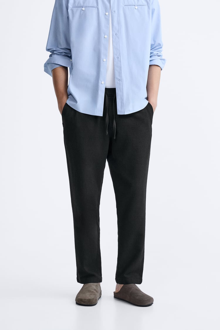 ZARA COTTON LINEN PANT