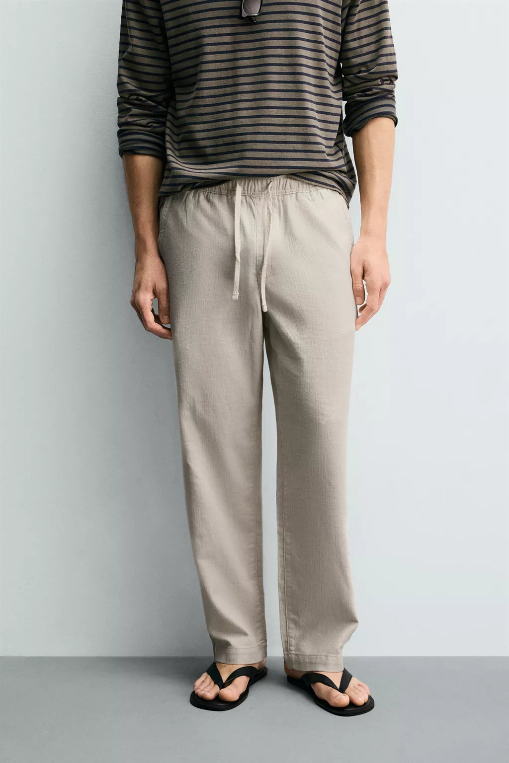 ZARA COTTON LINEN PANT