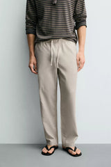 ZARA COTTON LINEN PANT