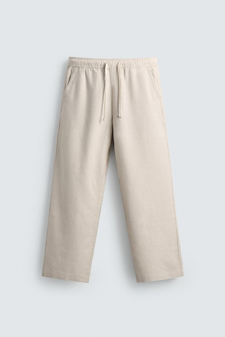 ZARA COTTON LINEN PANT