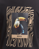 BOSS ORANGE Tucan Printed Crew Neck T-Shirt Black