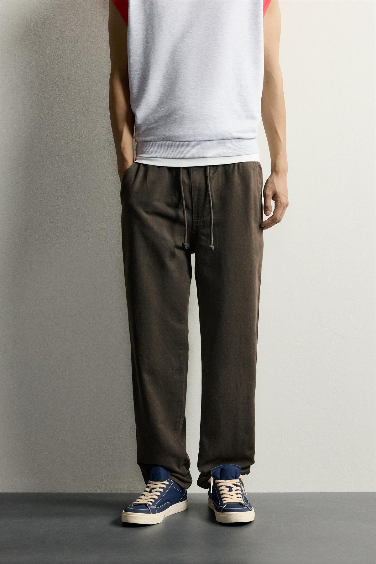 ZARA WASHED JOGGER WAIST
