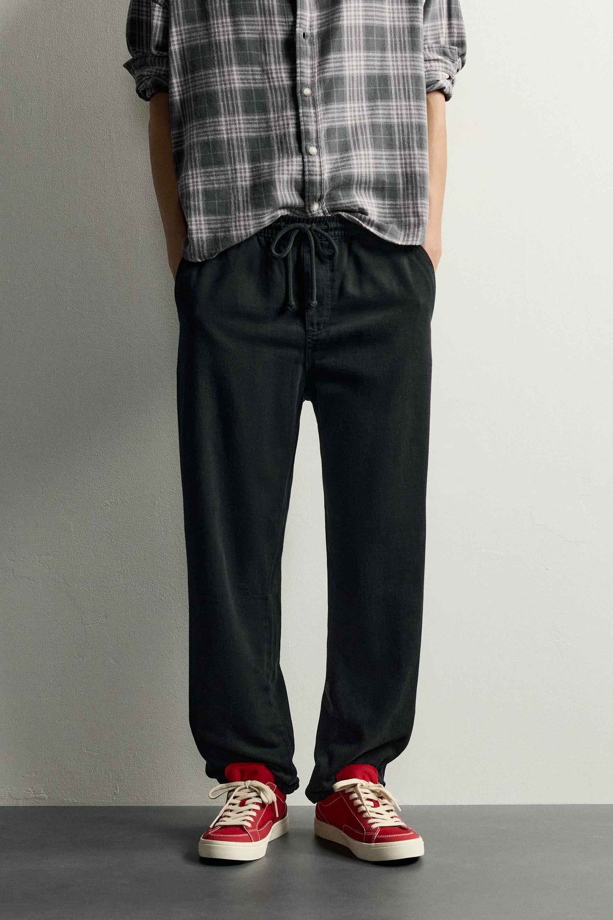 ZARA WASHED JOGGER WAIST WITH LOGO