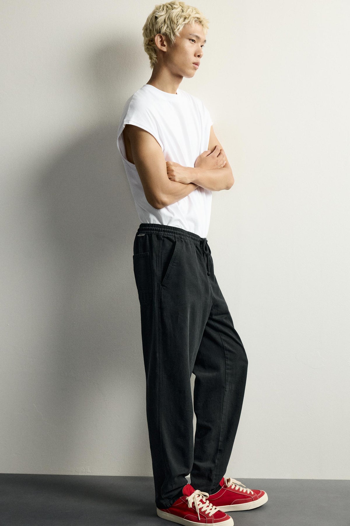 ZARA WASHED JOGGER WAIST WITH LOGO
