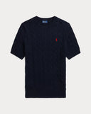 POLO RALPH LAUREN Cable-Knit Cotton Short-Sleeve Jumper