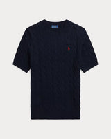 POLO RALPH LAUREN Cable-Knit Cotton Short-Sleeve Jumper