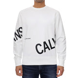 Calvin Klein logo-print crew neck sweatshirt