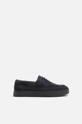 ZARA CASUAL LEATHER DECK SHOES - Urban store