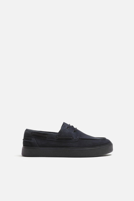 ZARA CASUAL LEATHER DECK SHOES - Urban store