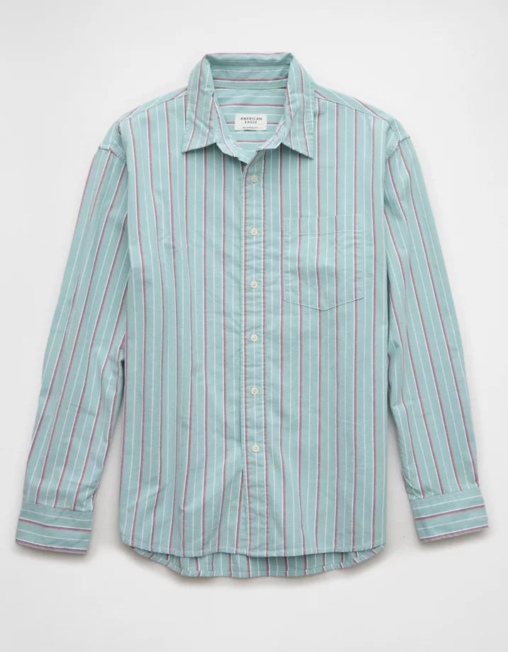 American Eagle AE Flex oxford Button-Up