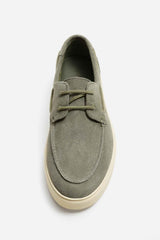 ZARA CASUAL LEATHER DECK SHOES