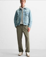 ZARA WASHED JOGGER WAIST TROUSERS