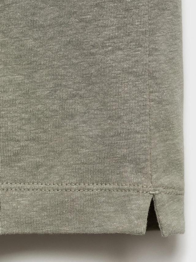 Mango 100% linen basic t-shirt
