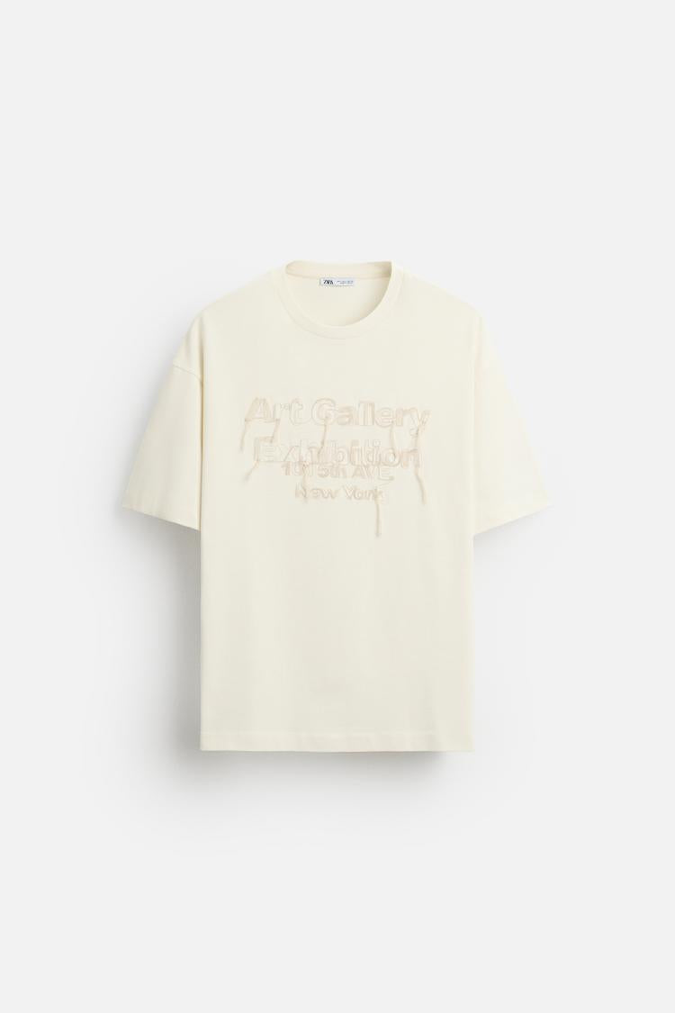 ZARA OYSTER WHITE TSHIRT