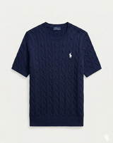 POLO RALPH LAUREN Cable-Knit Cotton Short-Sleeve Jumper