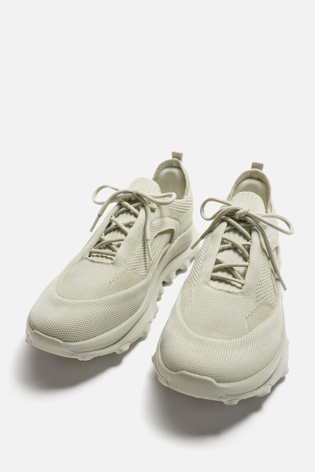 ZARA CHUNKY KNIT SNEAKERS