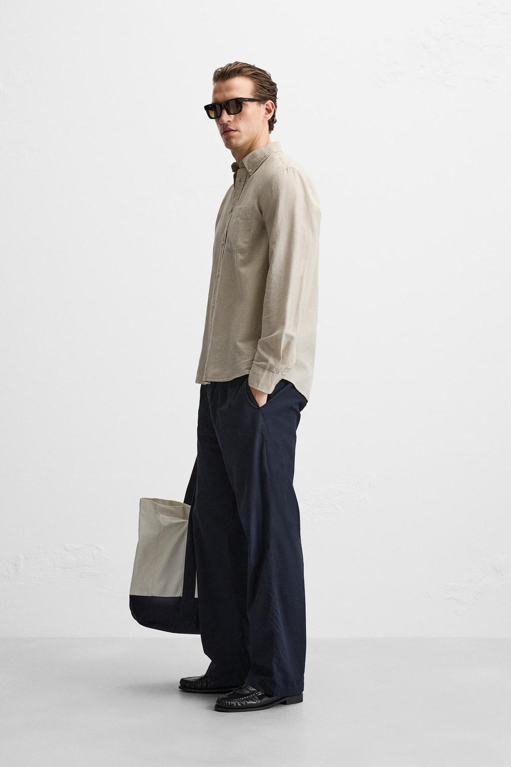 ZARA LINEN SHIRT - COTTON