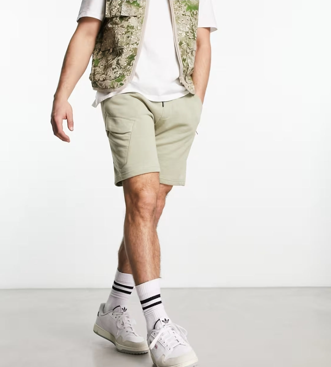 Bershka cargo jersey shorts