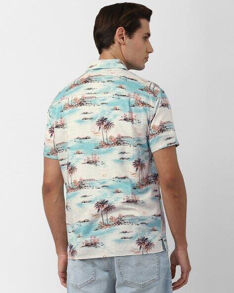 AE Hawaiian Short-Sleeve Button-Up Shirt