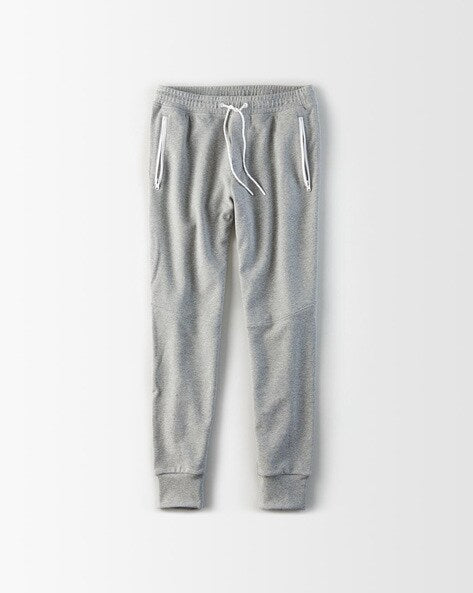 AMERICAN EAGLE MEN GREY FLEECE JOGGER sweatpant