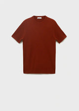 Mango Cotton fine-knit t-shirt