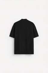 ZARA TEXTURED WEAVE POLO SHIRT WITH ZIP