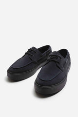 ZARA CASUAL LEATHER DECK SHOES