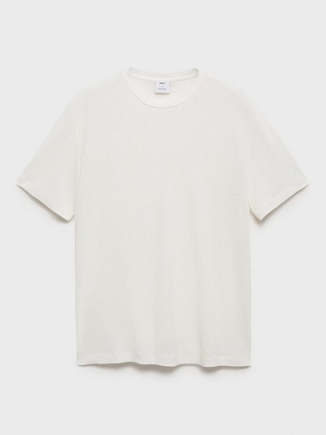 Mango 100% linen basic t-shirt
