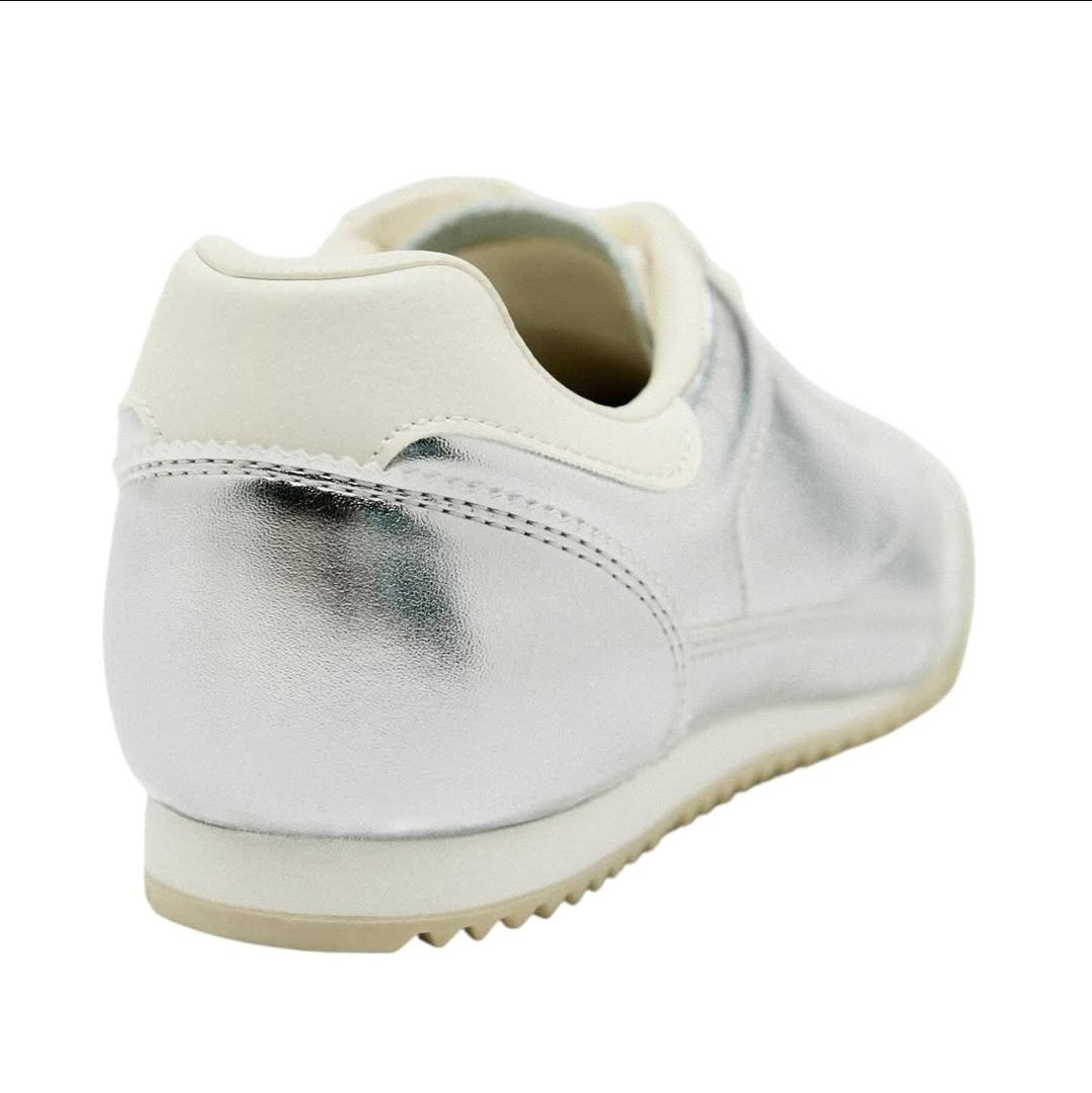 ZARA WOMEN METALLIC RUNNING SHOES