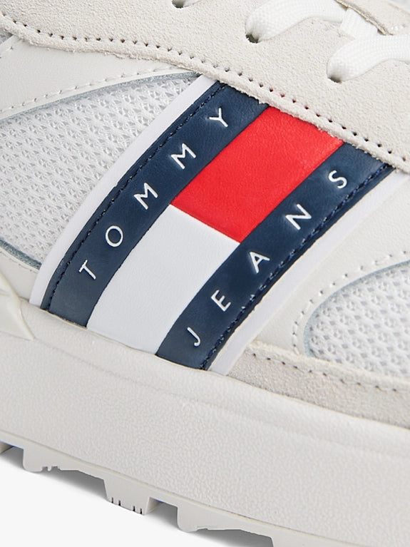 Tommy Jeans Suede Cleat Mixed Texture Trainers