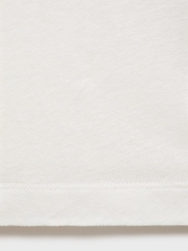 Mango 100% linen basic t-shirt
