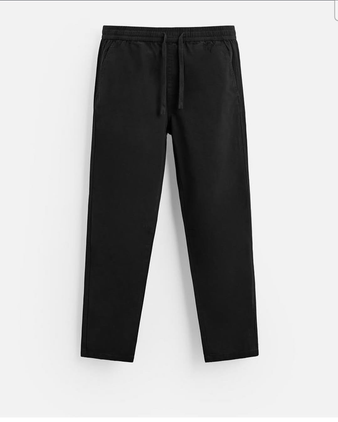 ZARA WASHED JOGGER WAIST TROUSERS