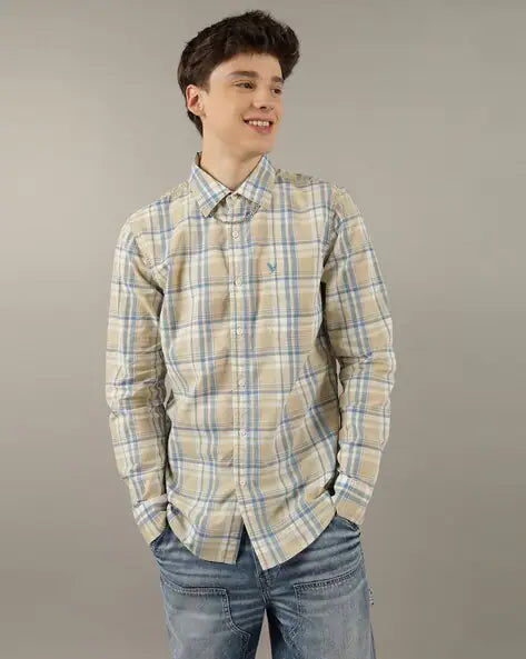 AE Hawaiian Short-Sleeve Button-Up Shirt