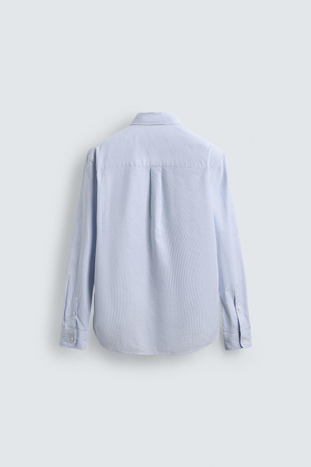 ZARA TEXTURED OXFORD SHIRT