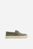ZARA CASUAL LEATHER DECK SHOES