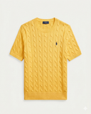 POLO RALPH LAUREN Cable-Knit Cotton Short-Sleeve Jumper