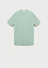 Mango Cotton fine-knit t-shirt