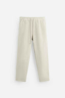 ZARA WASHED JOGGER WAIST TROUSERS