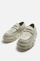 ZARA CHUNKY WORN LOAFERS