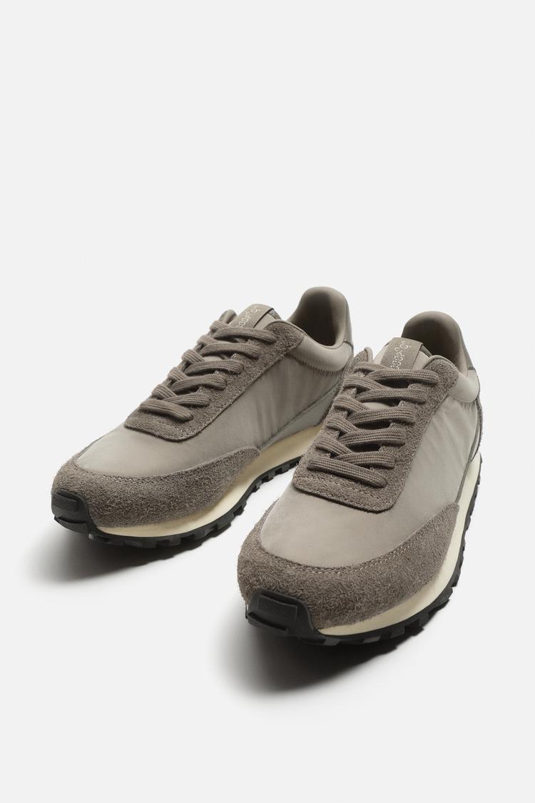 ZARA RETRO SNEAKERS - brown