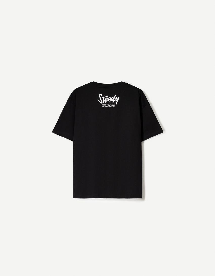 Bershka Short sleeve T-shirt with print