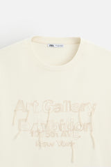 ZARA OYSTER WHITE TSHIRT