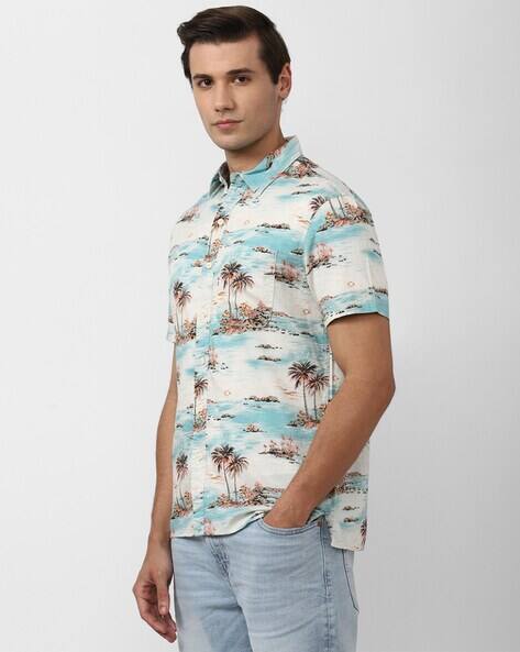 AE Hawaiian Short-Sleeve Button-Up Shirt