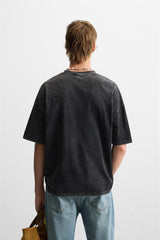 ZARA WASHED PRINT T-SHIRT