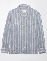 American Eagle AE Flex LINEN Button-Up