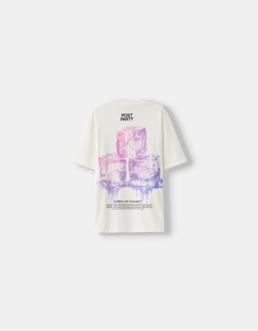 Bershka Short sleeve T-shirt with print