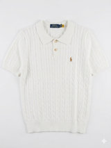 POLO RALPH LAUREN Cable-Knit Cotton Short-Sleeve Jumper