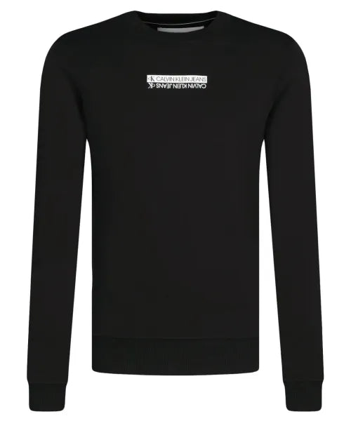 Calvin Klein Jeans MICRO MIRRORED LOGO MOCK NECK